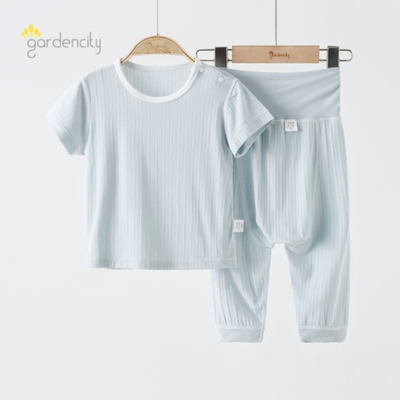 gardencity婴儿短袖高腰大PP裤