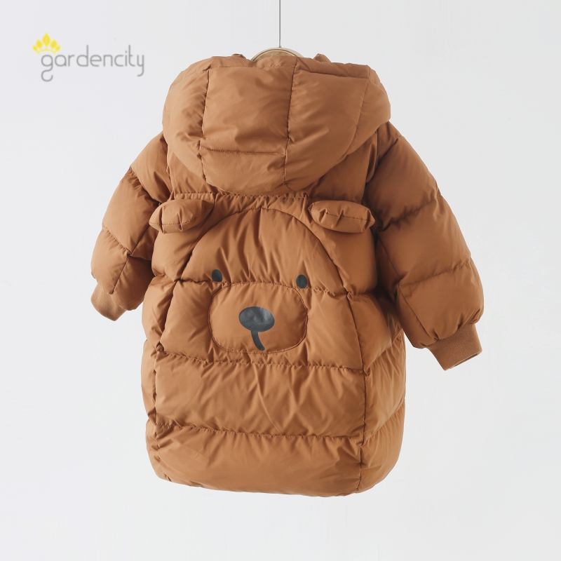 宝宝羽绒服中长款连帽外套