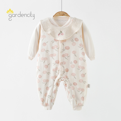gardencity婴儿连体衣秋冬季夹棉