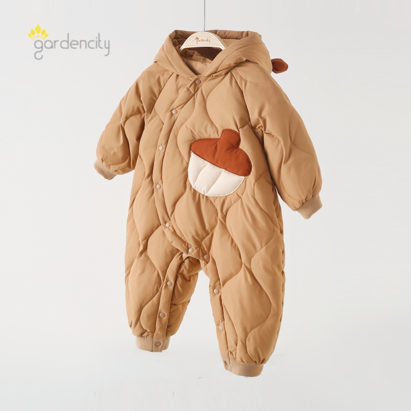 嬰兒羽絨服連體衣冬季