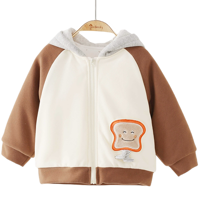婴儿男女宝宝保暖连帽外套