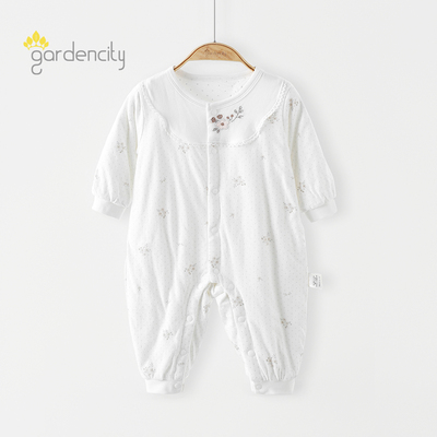 gardencity女宝宝连体衣秋冬夹棉