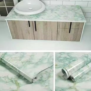 仿大理石纹瓷砖贴纸厨房台面改造卫生间浴室柜子桌面自粘装饰墙纸