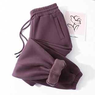 男女 350g重磅加绒加厚束脚休闲运动情侣卫裤 MAROLIO 极力推荐