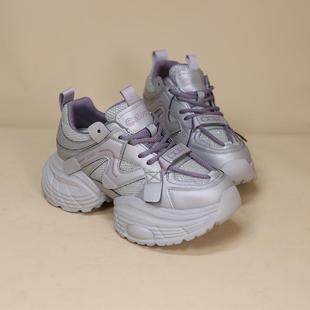 老爹鞋 子女潮 女2025新款 春秋ins潮透气厚底学生显脚小运动休闲鞋