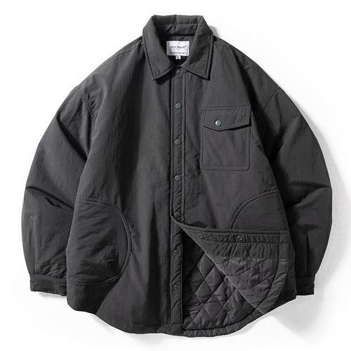 Mostarsea~秋冬新款夹棉保暖棉衣男机能防风防水宽松休闲翻领外套