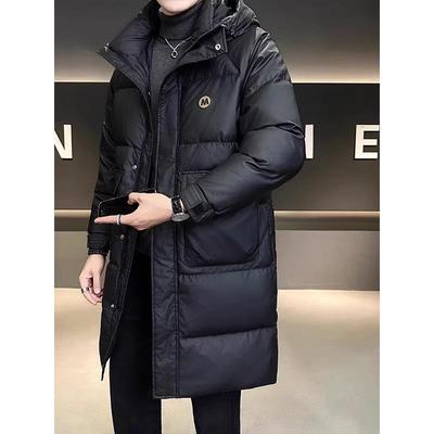 高充绒量中长款羽绒服男加厚2025冬季新款高级感大码极寒保暖外套