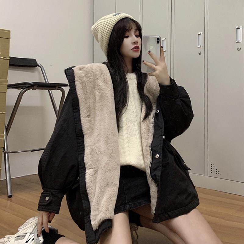 欧洲站大码宽松休闲连帽外套女2025年冬季新款慵懒风加绒棉衣棉服,女装/女士精品,大码棉服,淘宝优惠券,粉丝福利购,淘宝优惠卷