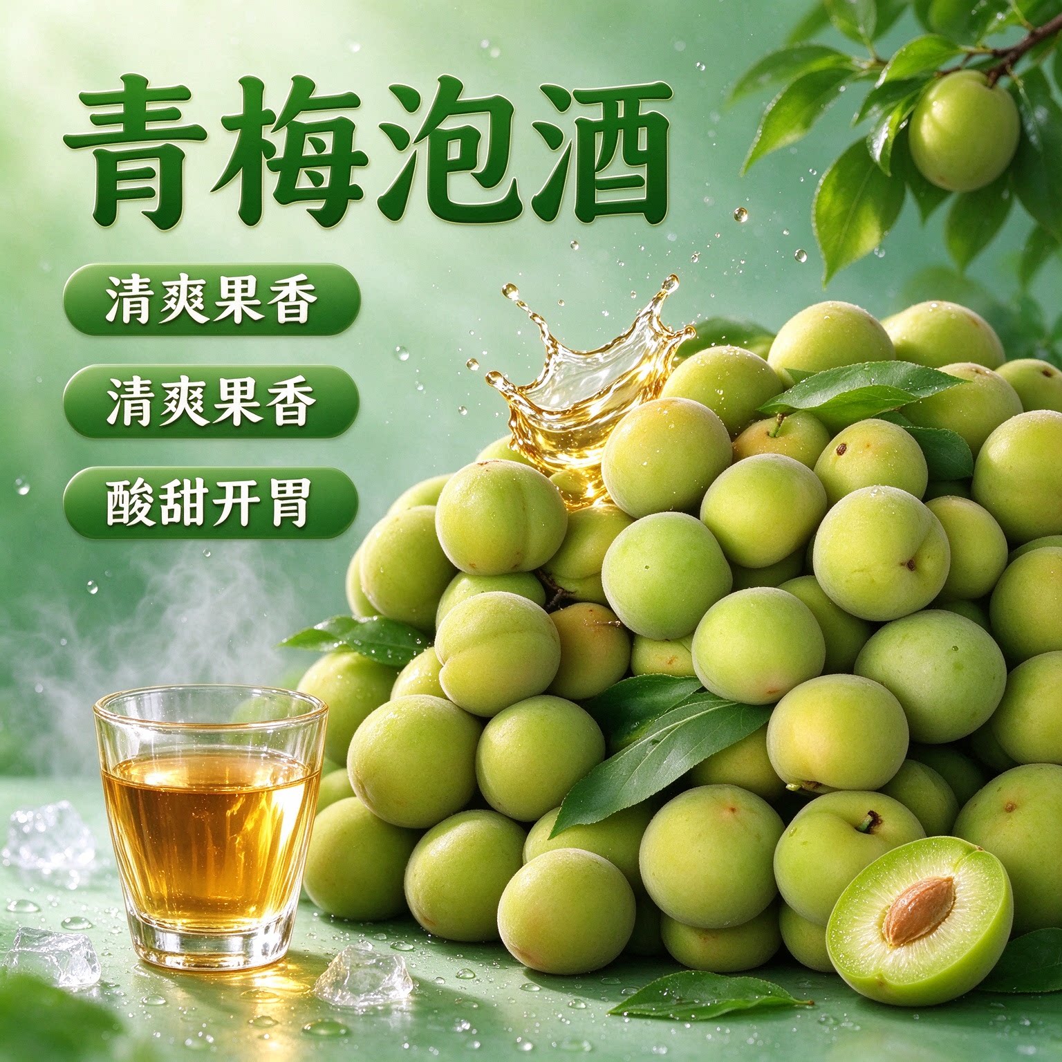 轻加工青梅鲜果泡酒半成品酿酒口感丰厚完熟梅开胃孕妇水果解腻