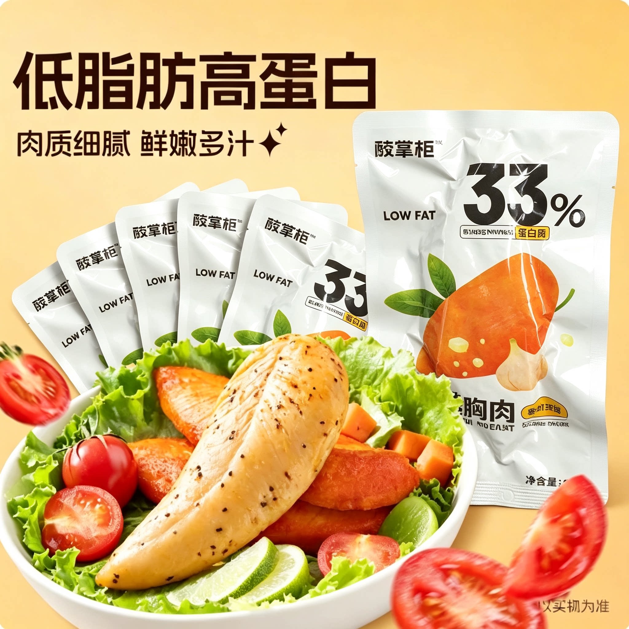 鸡胸肉减脂肥餐0低脂肪开袋即食休闲出游饱腹学生专用高蛋白脱脂