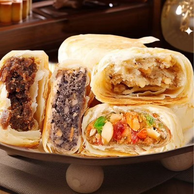 糖人专用主食代餐减肥餐0脂肪无糖低卡低热量适合减脂期的食物苏式五仁百果酥皮中秋月饼经典老式手工送礼盒装新鲜江南特色糕点