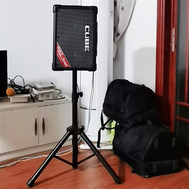音响支架落地架音响架子功放机柜魔3PLUSX音箱支架罗兰EX黑色(罗