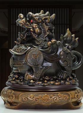 招财进宝貔貅的光摆件家用旺宅聚财客厅前台装饰办公开业礼物