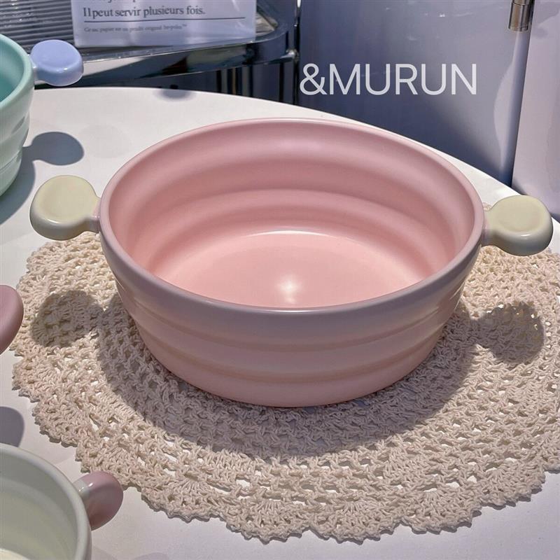 糖果系列高颜值少女心超可爱微波炉专用陶瓷双耳碗泡面碗螺蛳粉碗