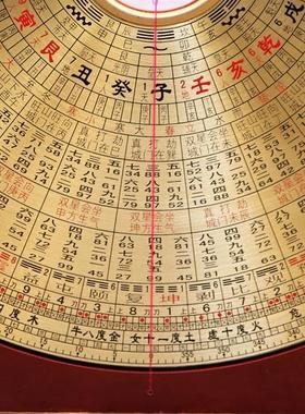 89罗国源寸三元8高精度玄空罗盘专业八寸八九运精品罗盘飞星铜面