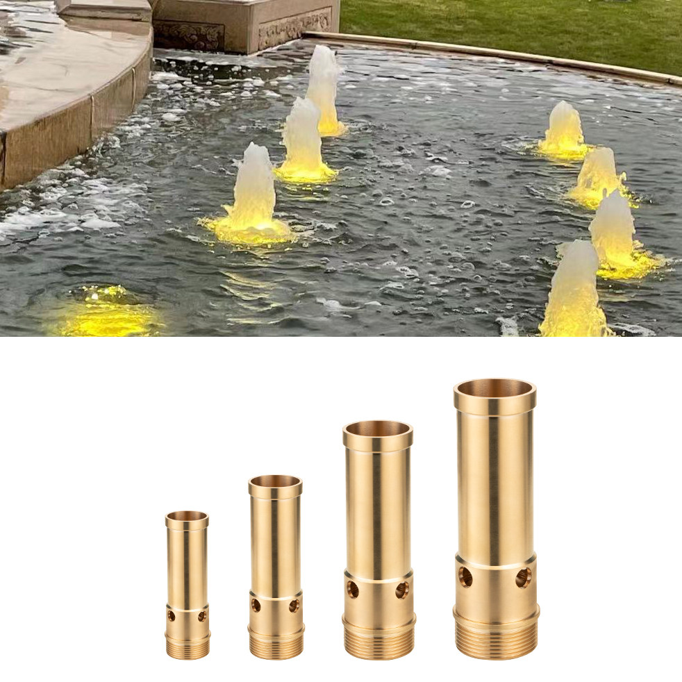 喷泉喷头加厚铜不锈钢涌泉喷头鼓泡喷泉头水景景观鱼池循环喷嘴头