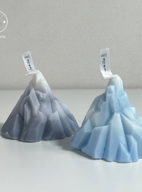 玫瑰味冰川香薰蜡烛高级感