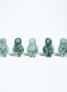 DABOMB [ ABS01 ] 缅甸翡翠 花青玉器男女玉石礼物（不配链）