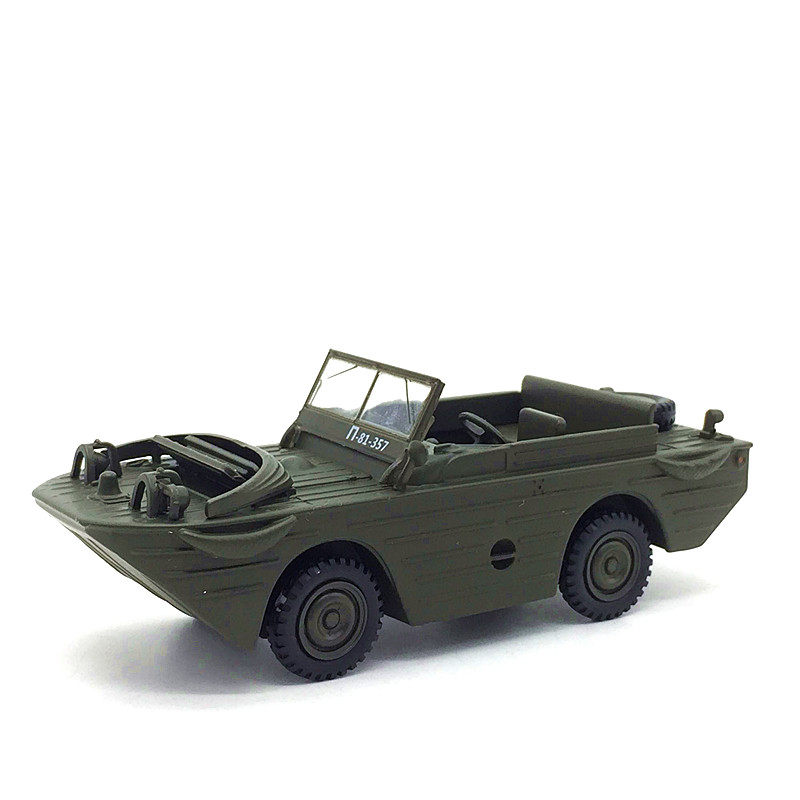 绝版 1：43 美军福特GPA水陆两栖车 合金汽车模型 长11cm