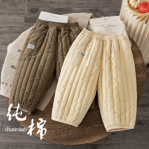 长裤灯芯绒棉裤休闲裤加厚夹棉