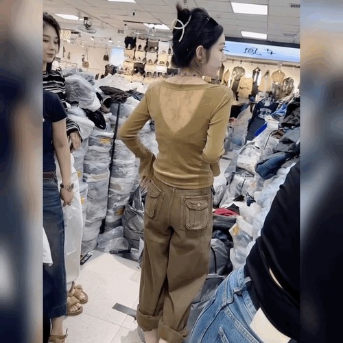 蕾丝美背丝绒T恤女打底衫