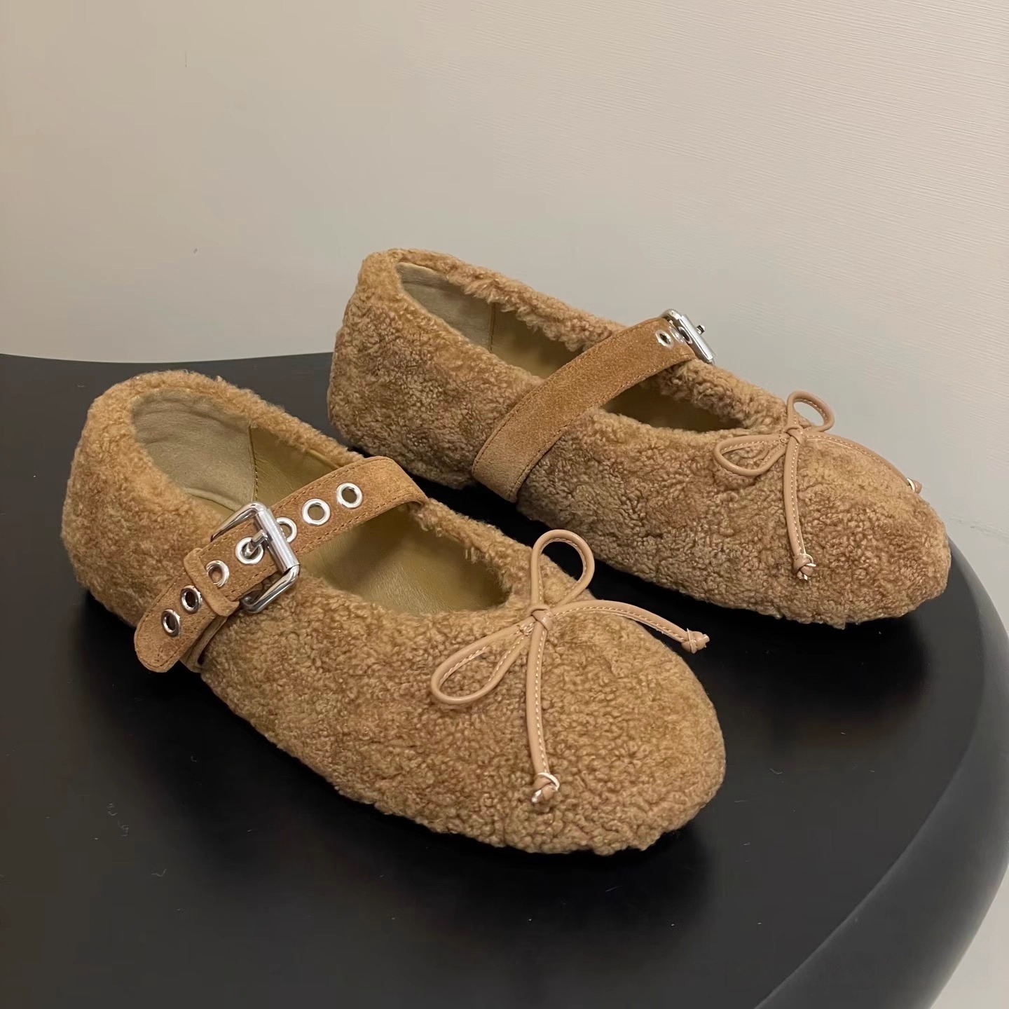 miu风~羊皮毛一体毛毛鞋