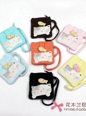 【ESQ正品】馋嘴猫纯棉女款卡包*零钱包*女包60185