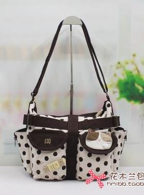 包邮ESQ纯棉帆布包*鲤鱼旗斜挎女包71085