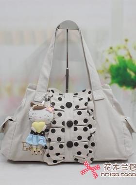 包邮【ESQ正品】纯棉帆布包*凯特公主大单肩包女包*80908