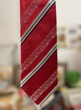 商务 南京特产 南京云锦研究所吉祥云锦灰色花纹纳米精品领带现货