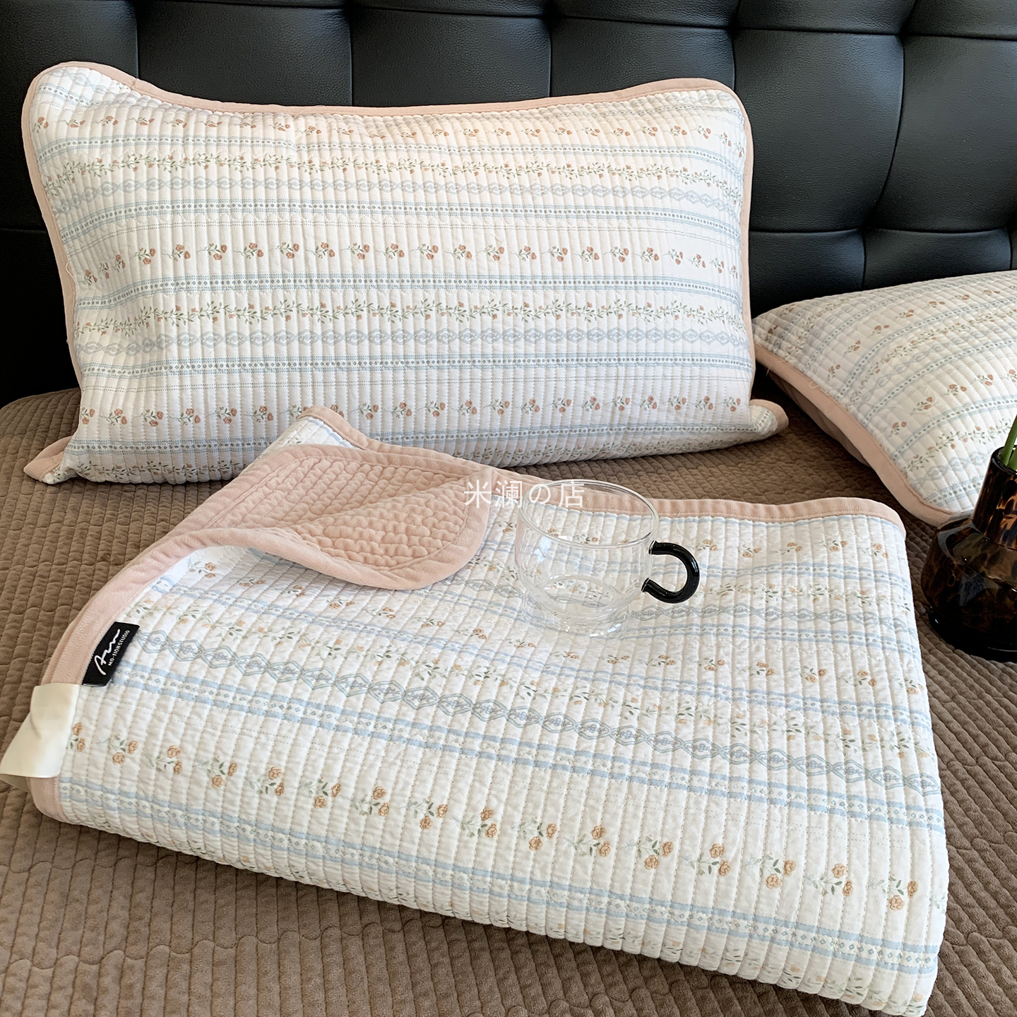 双面可用牛奶绒床盖一面绒一面纯棉全棉榻榻米加厚床单3米大床盖