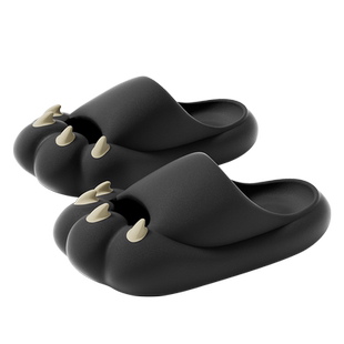 情侣拖鞋女夏季家居一对2023新款室内厚底搞怪熊掌踩屎感凉拖鞋男