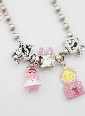 有看s925纯银臭美小猪手链串珠