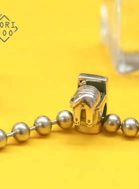 有看s925纯银串珠趴马桶猫猫搞怪可爱手链diy配件珠子潘家通用