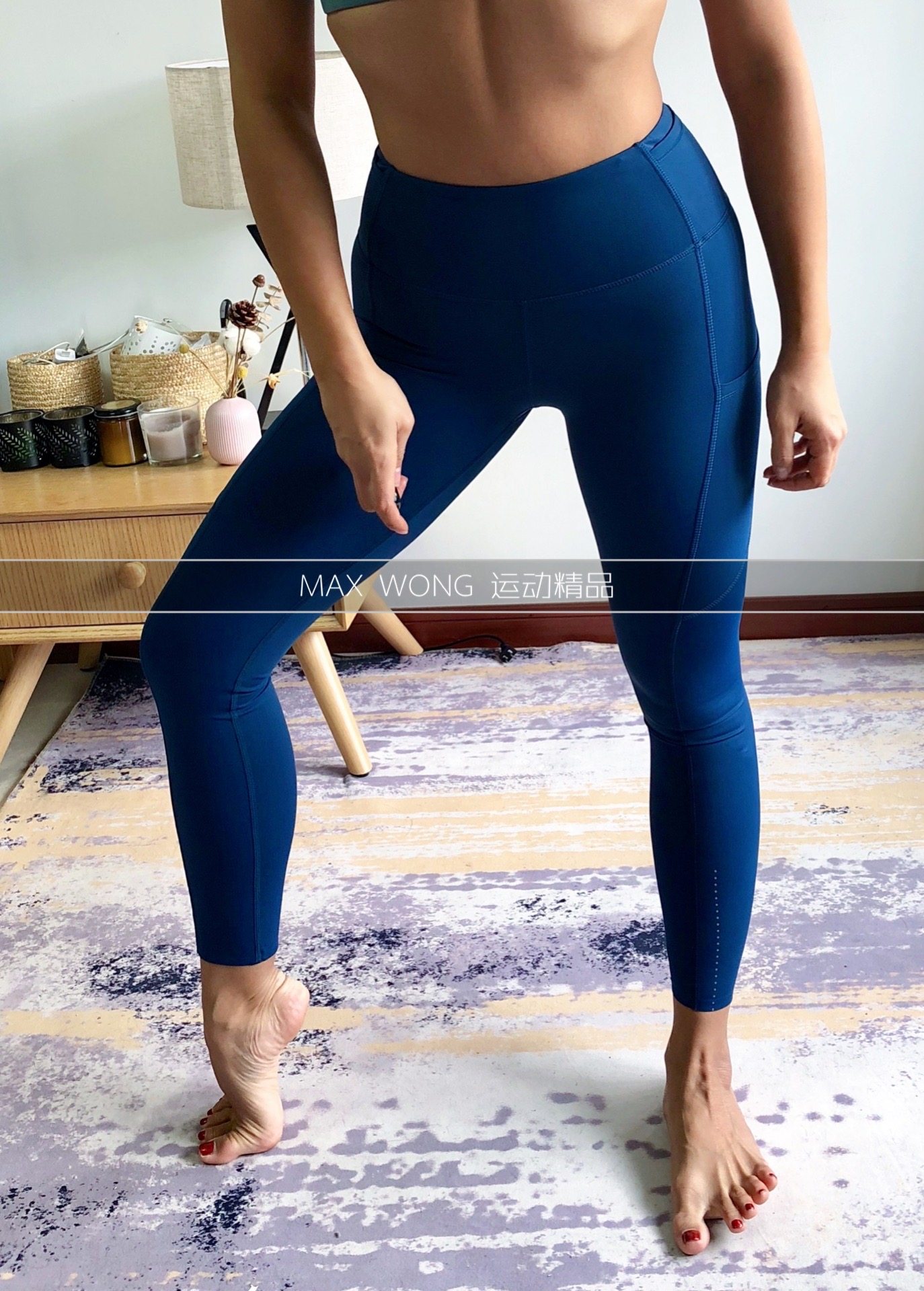 版型好赞｜ 裤脚点点 夜光提臀速干裤跳操运动跑步健身裤女,运动/瑜伽/健身/球迷用品,瑜伽长裤,淘宝优惠券,粉丝福利购,淘宝优惠卷