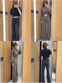 阔腿神裤 高端soft罗纹女士休闲阔腿裤 ｜版 型赞｜正确版