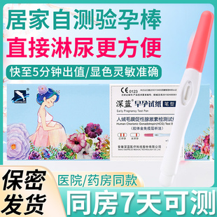 验孕棒早孕试纸条早早孕测试纸高精度测孕验孕条查hcg测怀孕笔女