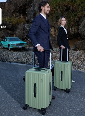 佐斯登HandsFree宽拉杆行李箱刹车减震轮拉杆箱 高端双层防爆拉链