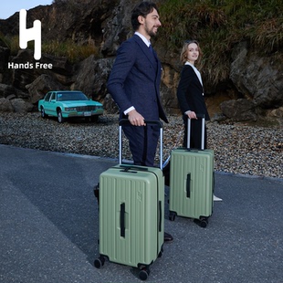 佐斯登HandsFree宽拉杆行李箱刹车减震轮拉杆箱 高端双层防爆拉链