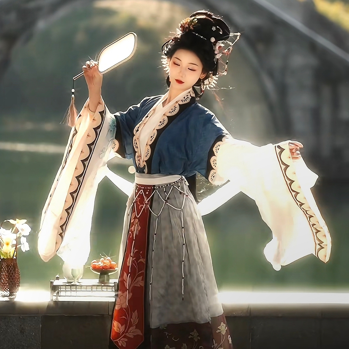 宋制少奶奶马面裙三件套装
