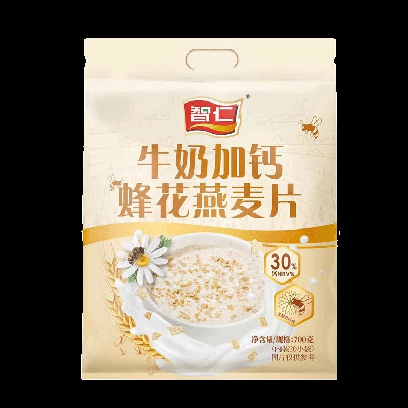 智仁牛奶蜂花燕麦片早餐冲泡