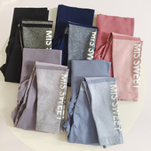 弹力高腰提臀收腹健身裤 蜜桃透气运动长裤 紧身专业训练跑步瑜伽裤