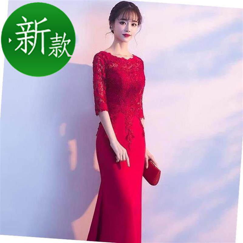 .Ladies black fresh Evening dress Mid length version Winter clothes activity Fishtail skirt winter Etiquette Miss girlin the Women's clothing/Boutique , Wedding/Cheongsam/Formal dress , Formal dress/Evening  category - from Buy2taobao.com to provide professional Taobao agent buy service
