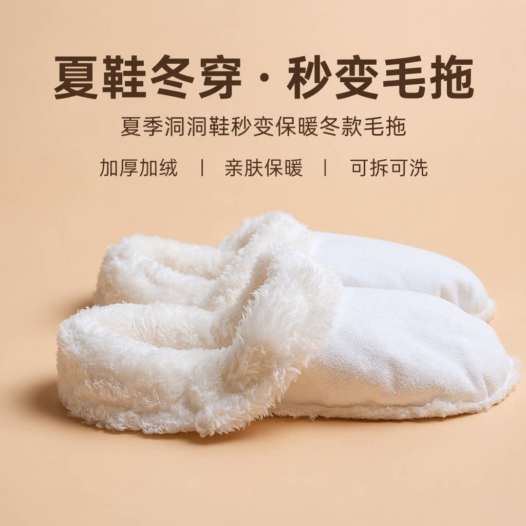 洞洞鞋内衬云朵泡芙经典替换棉芯免拆鞋带懒人款亲子洞洞鞋内胆