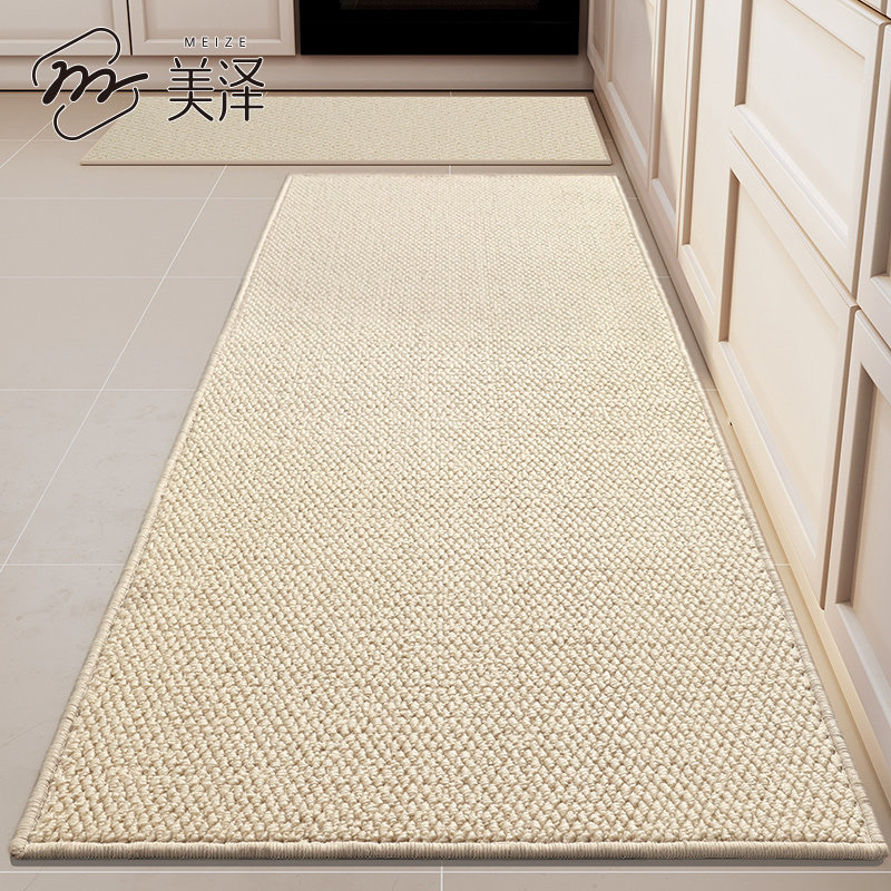 厨房地垫家用脚垫防滑防油耐脏吸水简约2025新款免洗可擦专用地毯