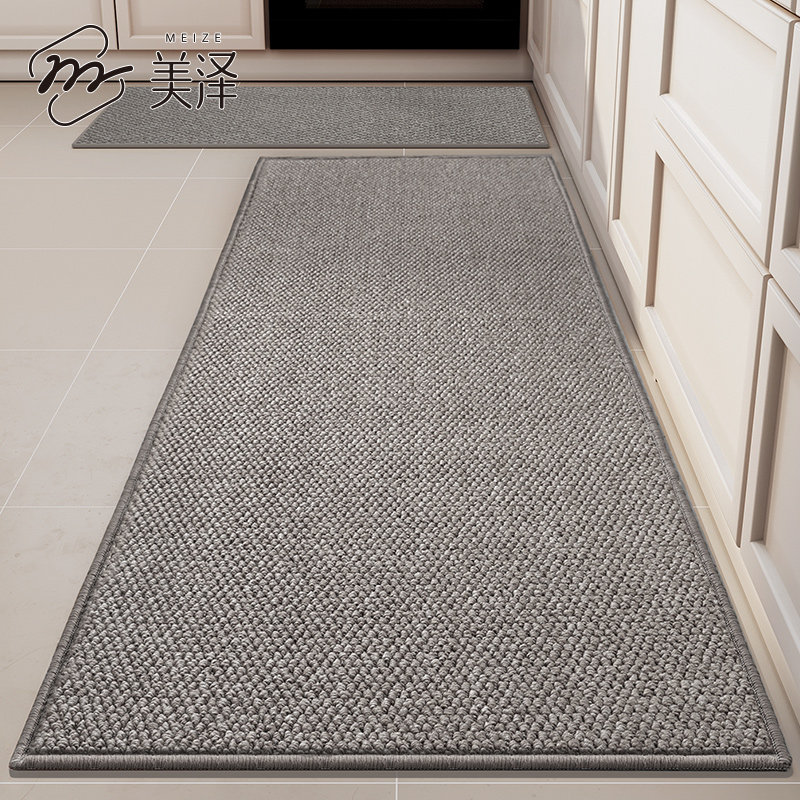 厨房地垫2025新款防滑防油脚垫免洗家用地毯耐脏专用吸油吸水垫子