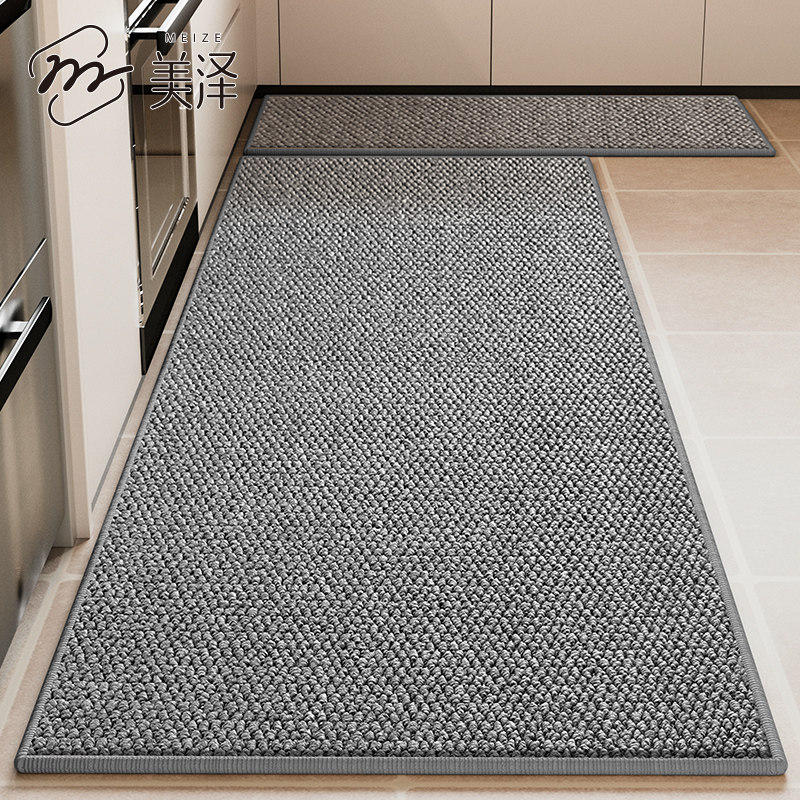 厨房地垫2026新款防滑防油家用脚垫免洗可擦防水垫子简约吸水地毯
