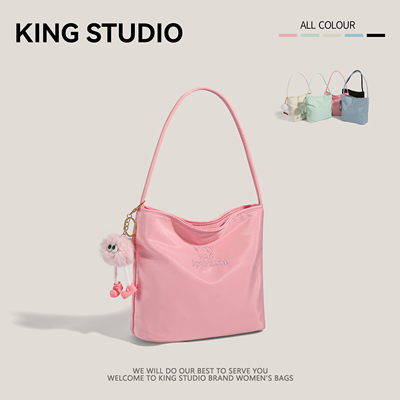 夏天休闲百搭腋下包水桶单肩包