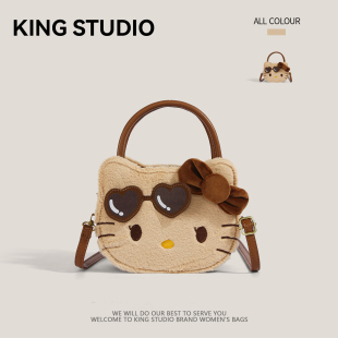 可爱HelloKitty手提包女2026新款 潮卡通凯蒂猫小众百搭单肩斜挎包