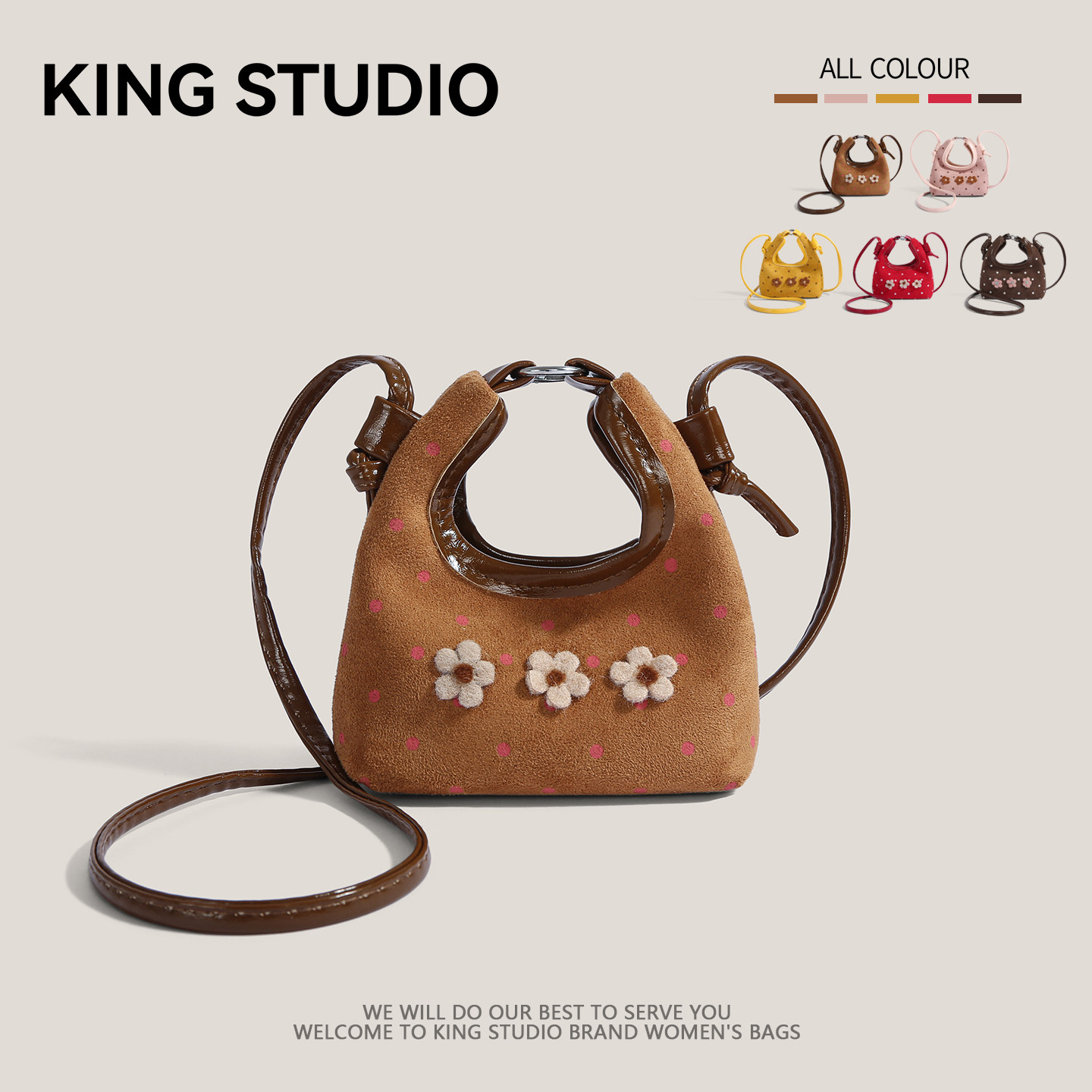 可爱迷你饺子包包女2026秋冬新款潮复古百搭小众手提包口红耳机包